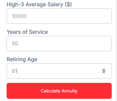 OPM Annuity Calculator 2